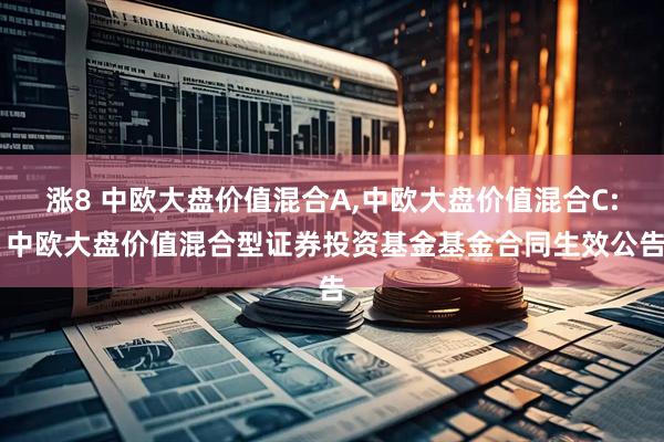 涨8 中欧大盘价值混合A,中欧大盘价值混合C: 中欧大盘价值混合型证券投资基金基金合同生效公告