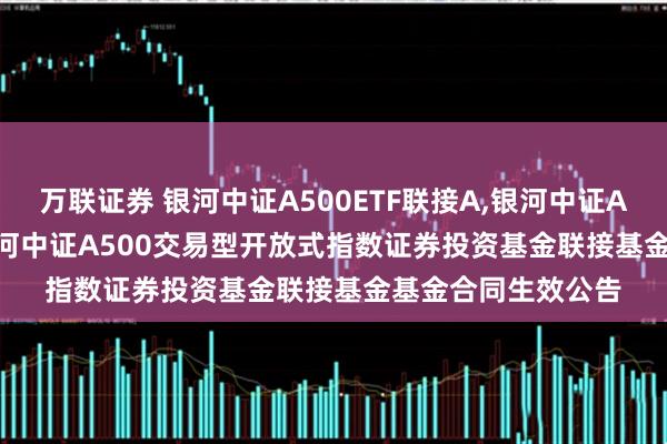 万联证券 银河中证A500ETF联接A,银河中证A500ETF联接C: 银河中证A500交易型开放式指数证券投资基金联接基金基金合同生效公告