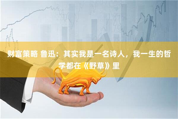 财富策略 鲁迅：其实我是一名诗人，我一生的哲学都在《野草》里